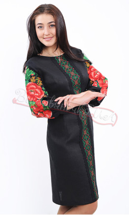 Elegant in dress black 7126