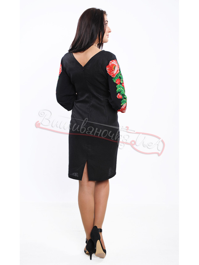 Elegant in dress black 7126