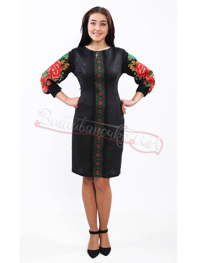 Elegant in dress black 7126