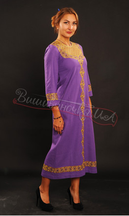 Dress with embroidery in oriental style 7210