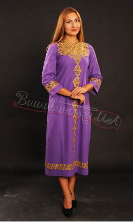 Dress with embroidery in oriental style 7210