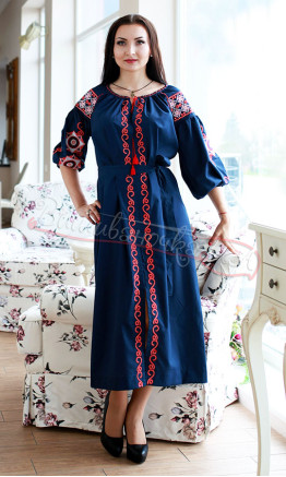 Beautiful embroidered women's dress 7116