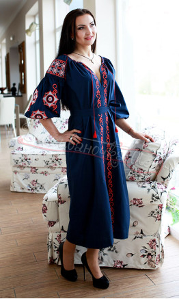 Beautiful embroidered women's dress 7116