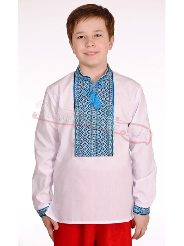 Vyshyvanka for a boy, shirting fabric 0112 size 116