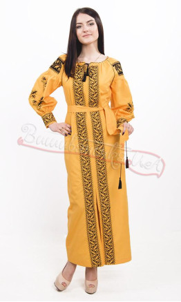Bright dress in yellow 7242