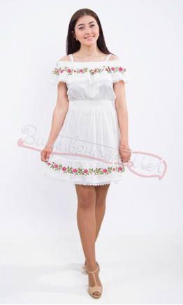 Romantic dress with floral design 7217