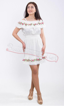 Romantic dress with floral design 7217