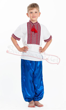 Children's sharovary trousers for a boy ШС1