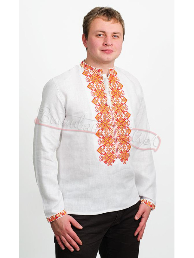 Вышиванка крестиком, мужская 3810