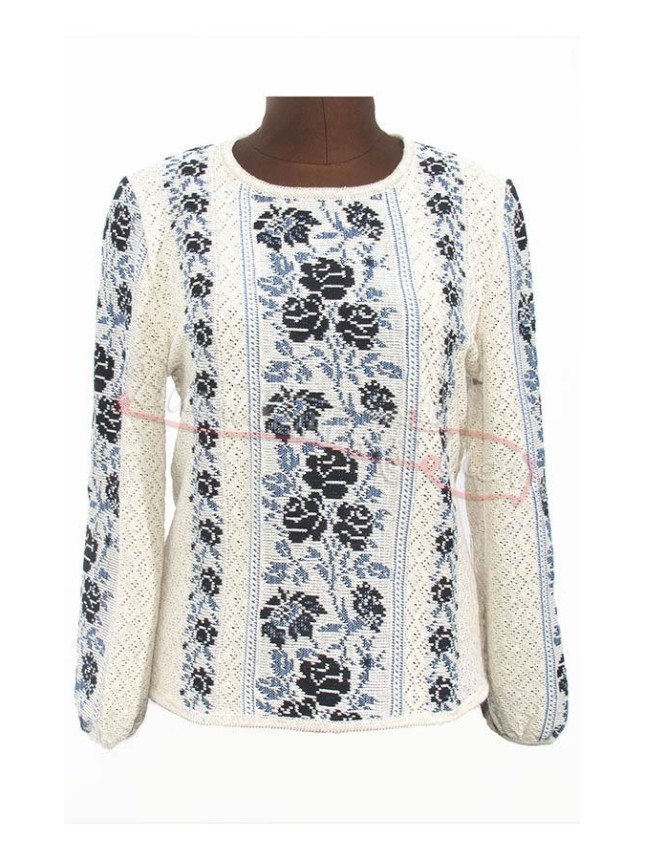 Women's knitted blouse, linen 5224