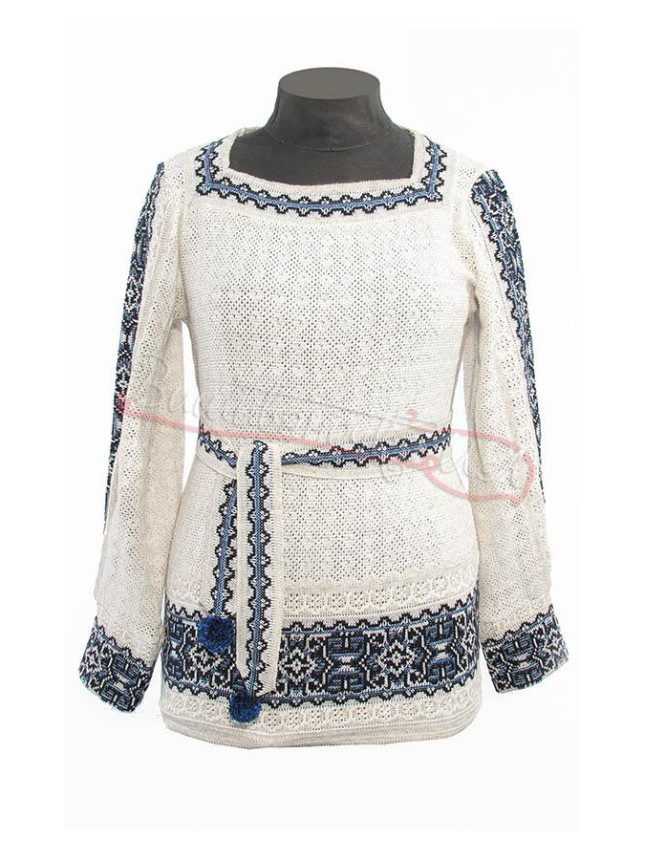 Women's knitted tunic, linen 5250