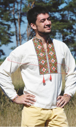 Beautiful men's vyshyvanka in cotton 3816