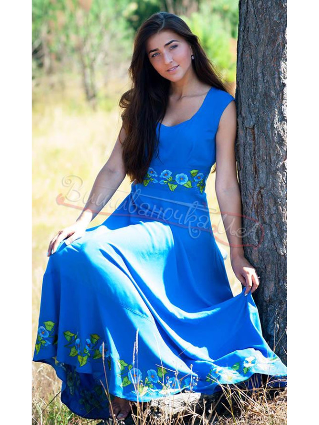 Family set blue vyshyvankas 7312