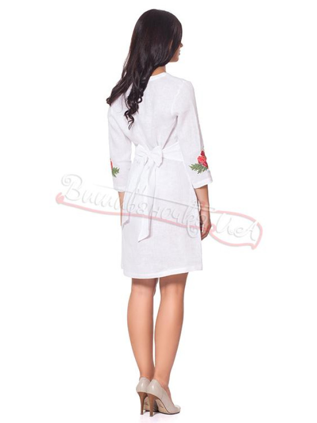 Women's linen dress with embroidery СЛ 125