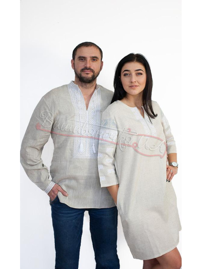 Вышиванка и платье с белой вышивкой 7321