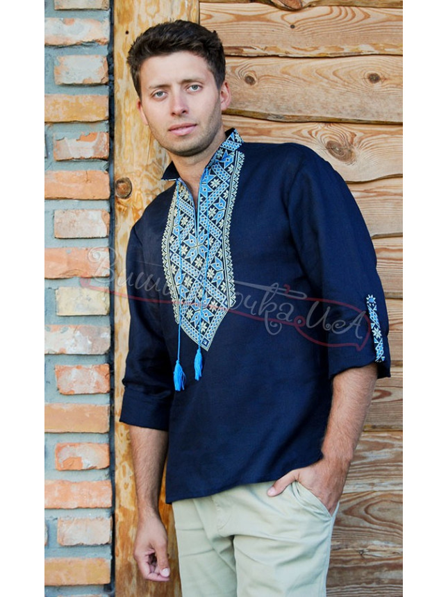 Matching set with yellow-blue embroidery МП18