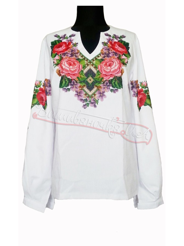 Women's vyshyvanka with beads 7011