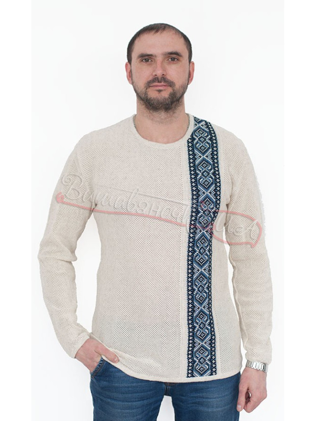 Men's knitted vyshyvanka in linen 5263