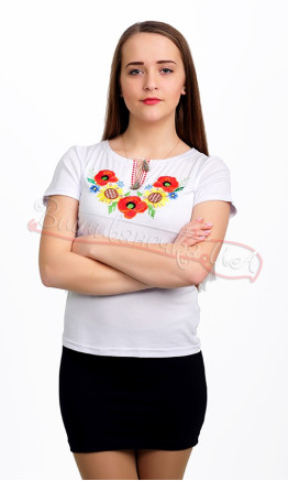 Women's T-shirt with embroidery 3411