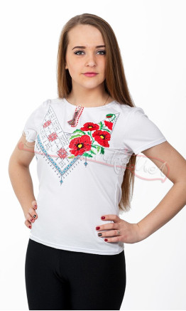Жіноча футболка з вишивкою 3415