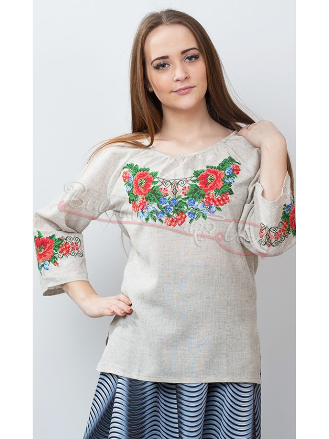 Women's blouse with embroidery 512-1 (2)