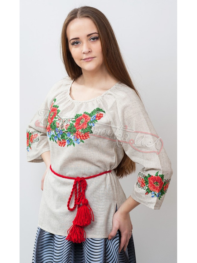 Women's blouse with embroidery 512-1 (2)
