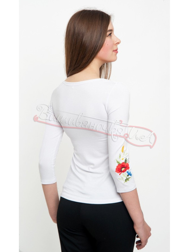 Women's T-shirt with long sleeves 50123д size L