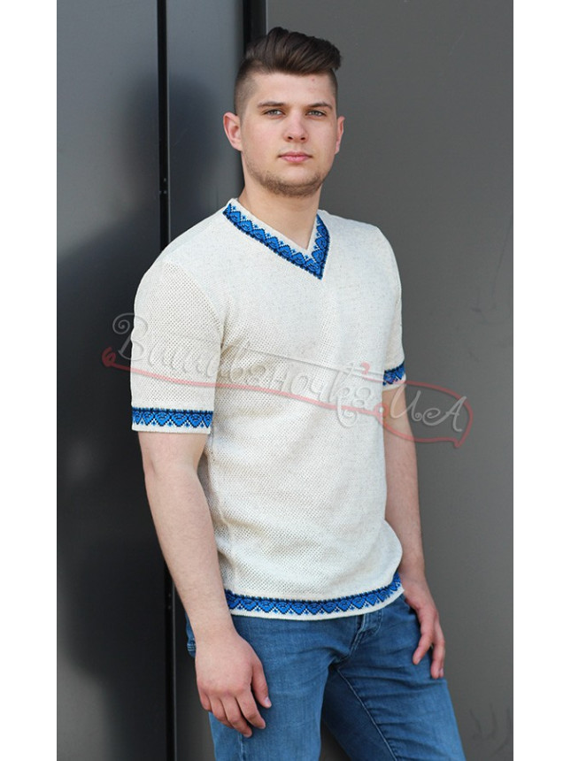 Knitted men's T-shirt 5212 size L