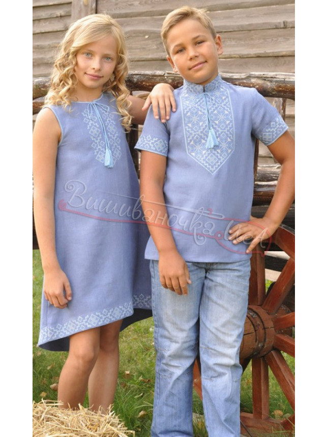 Children's matching set in light blue ДМП1603
