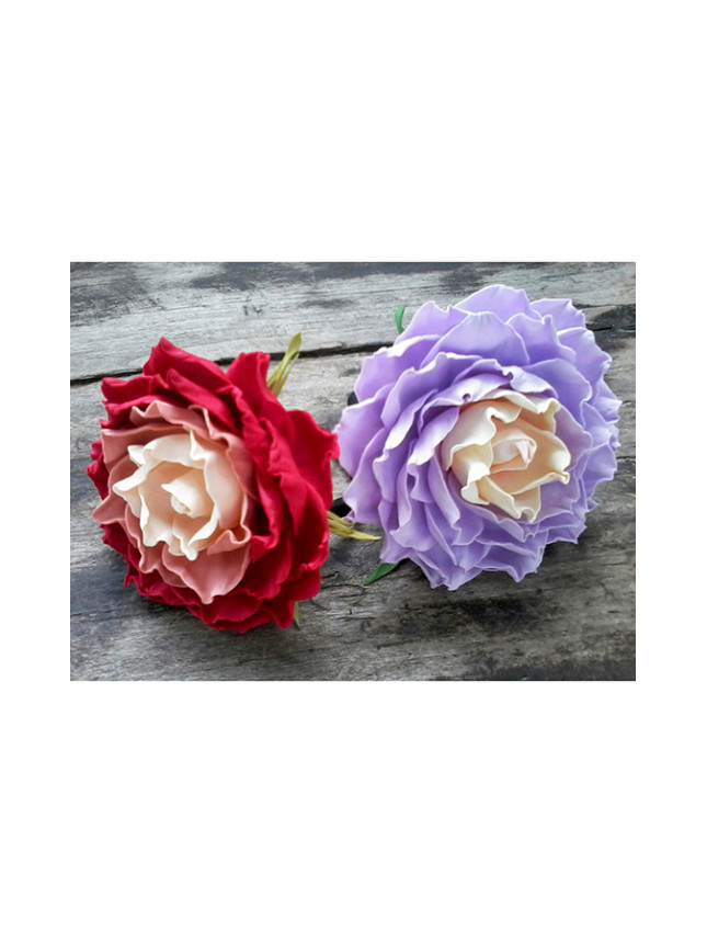 Hair clips-flowers handmade with foamiran В11
