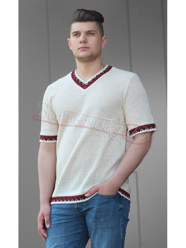 Knitted men's T-shirt 5212 size L
