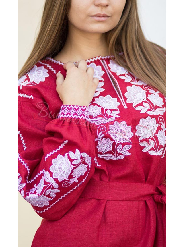 Stylish women's dress in linen 438-6