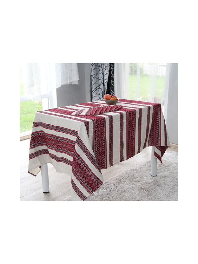 Tablecloth with napkins in Ukrainian style С120-230Ч