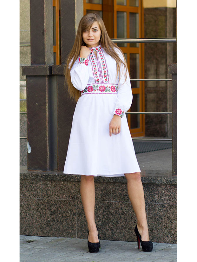 Refined dress with floral pattern 5434