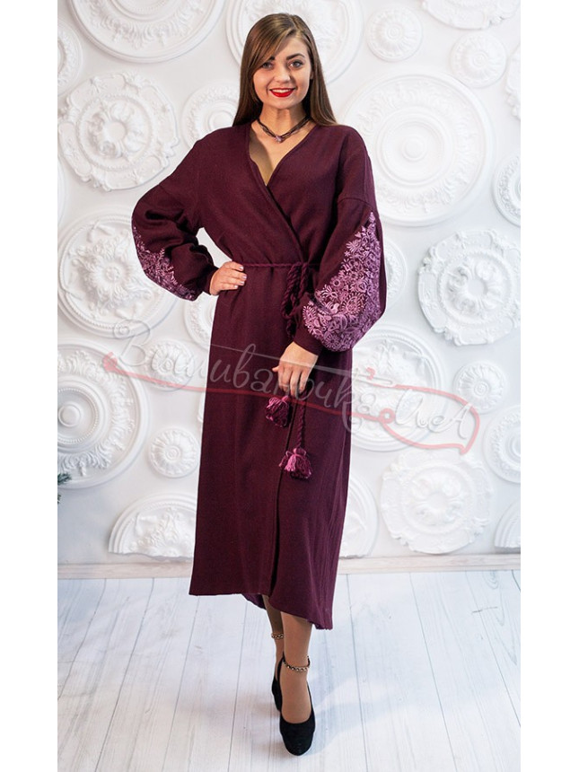 Elegant coat dress on cashmere 7302 size 48
