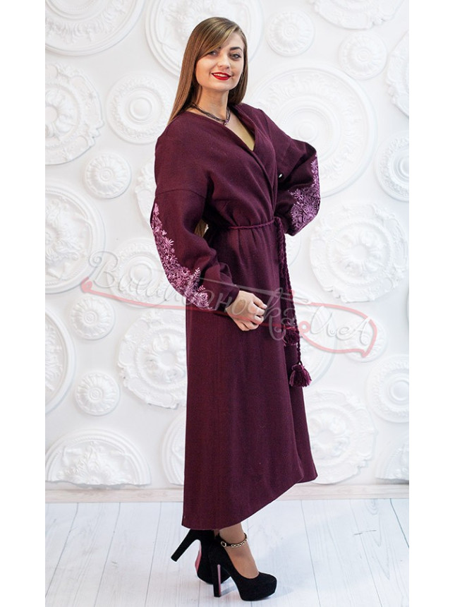 Elegant coat dress on cashmere 7302 size 48