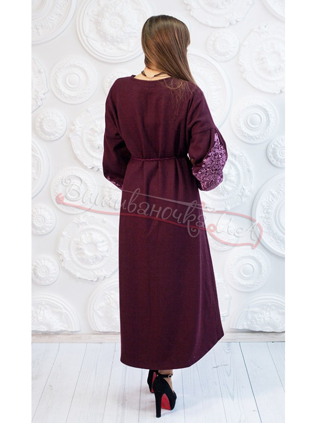Elegant coat dress on cashmere 7302 size 48