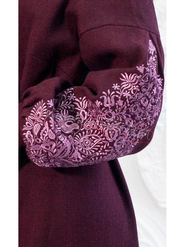 Elegant coat dress on cashmere 7302 size 48