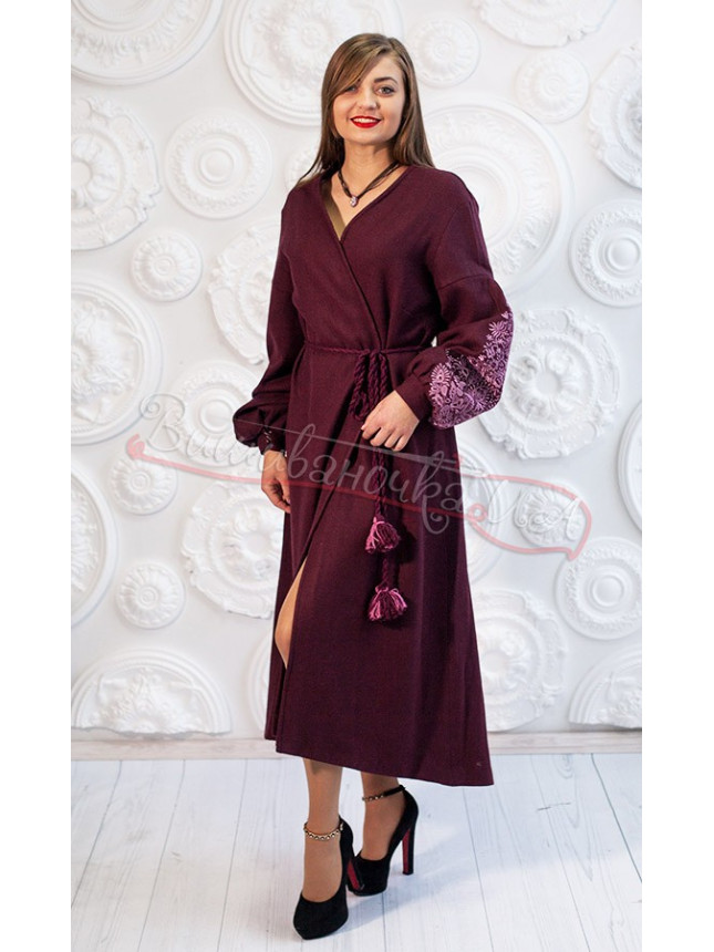 Elegant coat dress on cashmere 7302 size 48