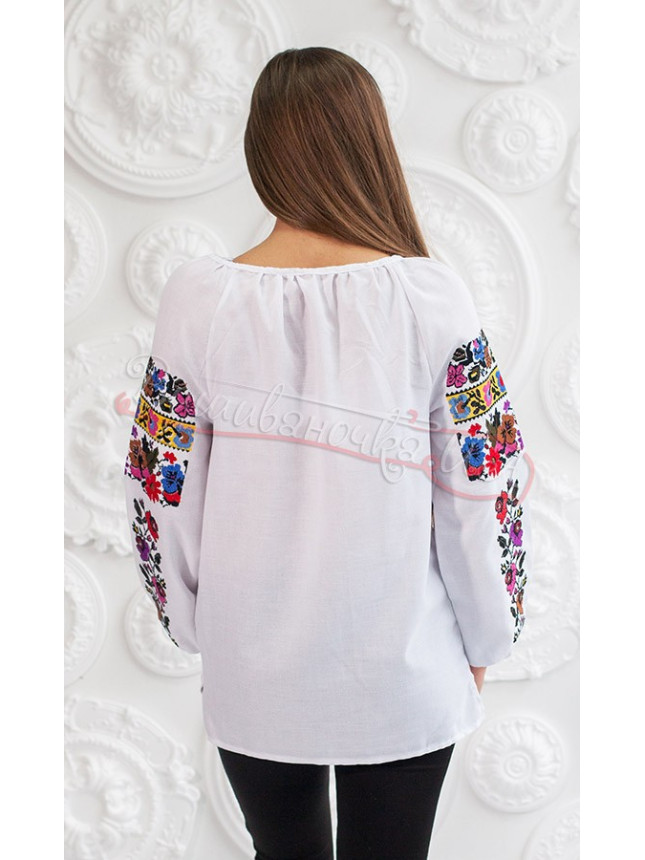 Vyshyvanka with bright floral pattern 3242 size 48
