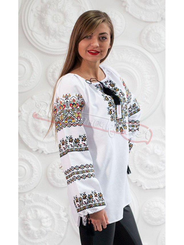 Vyshyvanka women's of homespun canvas 3243 size 42