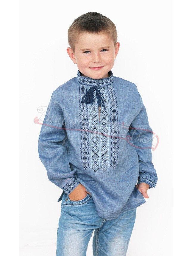 Children's vyshyvanka in linen 7736