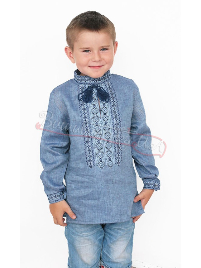 Children's vyshyvanka in linen 7736