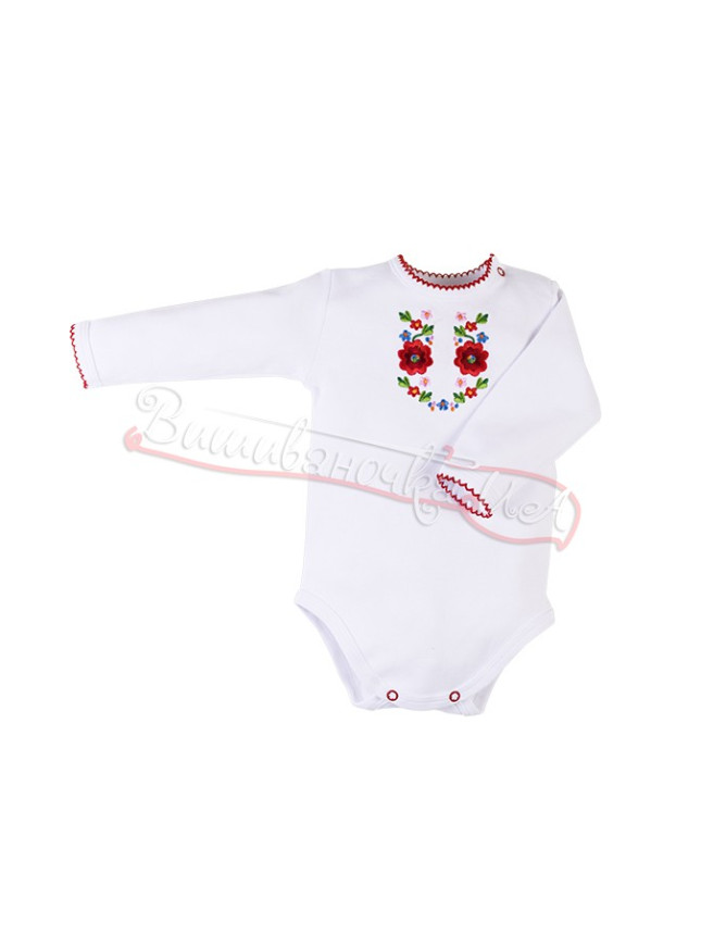 Bodysuit children's for a girl with embroidery 31-1.1