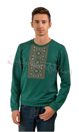 Men's cardigan with geometric ornament 6204