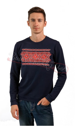 Cardigan with geometric pattern in red 6202