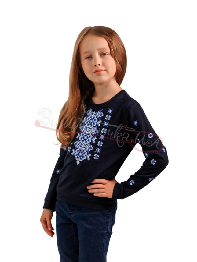 Cardigan with embroidery for a girl 6307