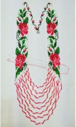 Гердан з бісеру Троянди 8005