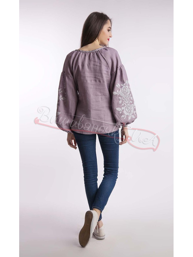 Vyshyvanka shirt in linen 1045 size 48