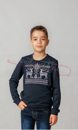 Cardigan with embroidered reindeer 6312